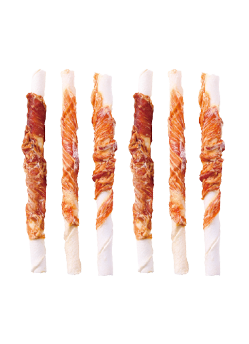 Chicken Breast Twisted Blanched Rawhide